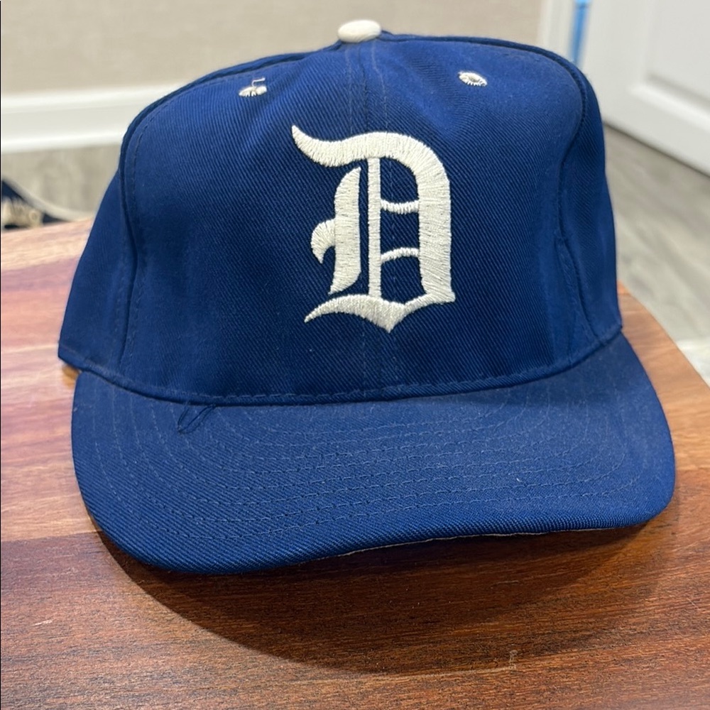 Blue Baseball Cap with White 'D' Logo